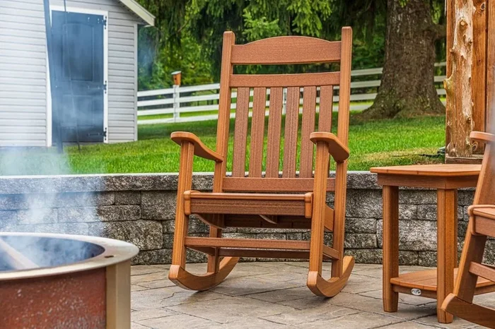 Amish Poly Outdoor Casual Time Rocking Chair