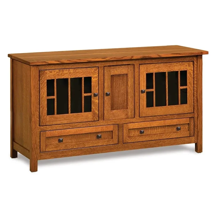 Amish Radiance Mission 60″ TV Stand with Three Doors