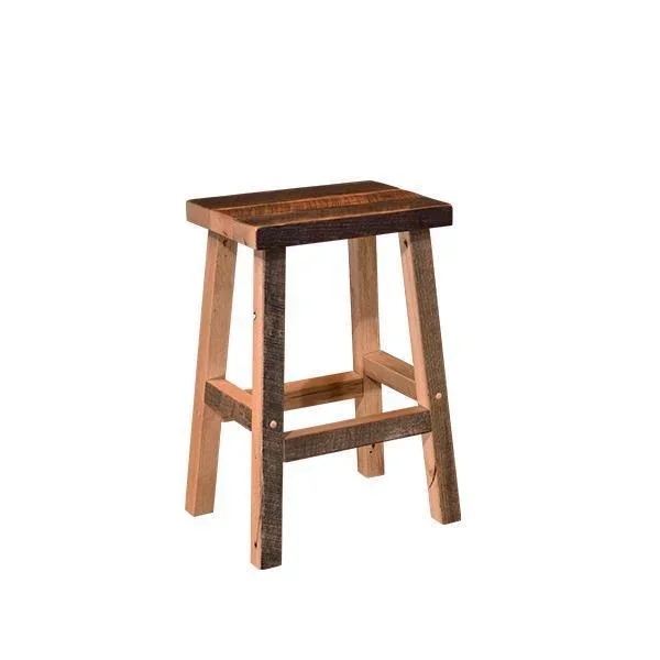 Amish Reclaimed Barnwood Bar Stools