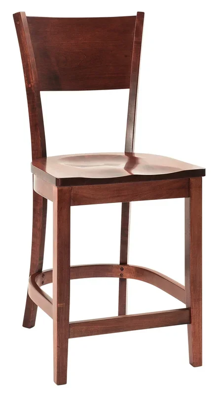 Amish Ridgewood Open Back Counter and Bar Stool