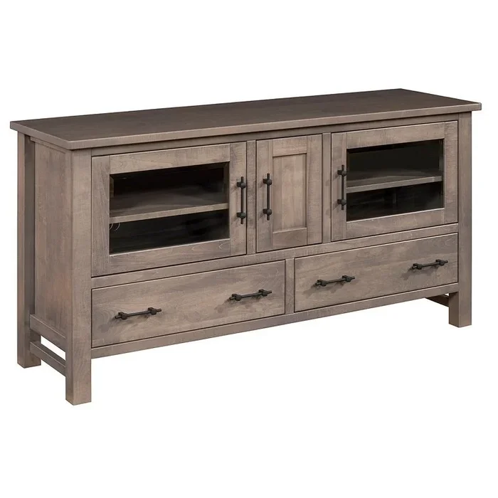 Amish Shaker 60” Media Cabinet with Doors