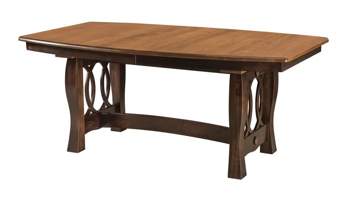 Amish Solid Wood Munich Trestle Dining Table