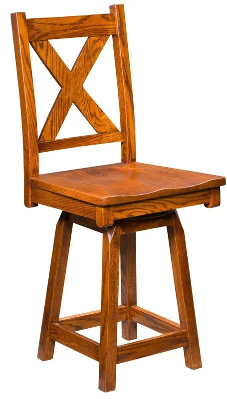 Amish Trego Swivel Bar Stool
