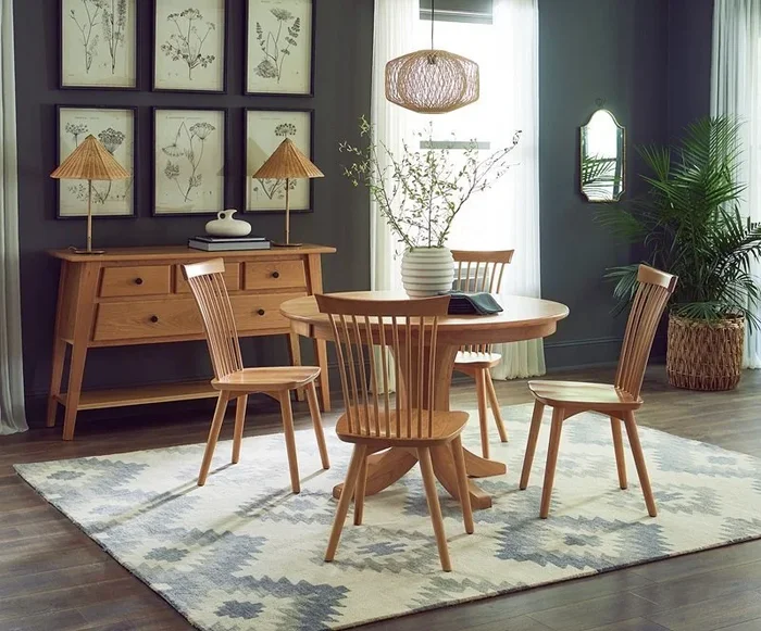 Amish Vera Modern Farmhouse 5-Piece Dining Set