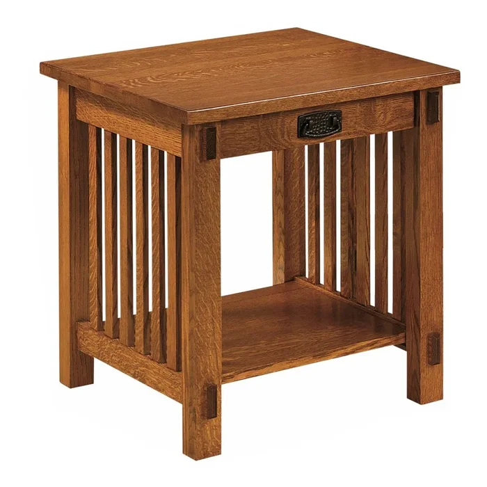 Amish Verbena End Table with Drawer – Quick Ship