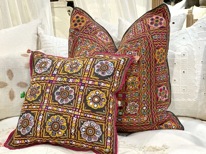Anika Rajasthani Embroidered Decorative Pillow