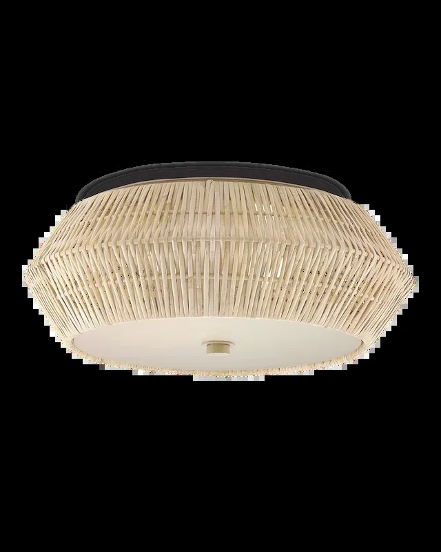 Antibes White Flush Mount