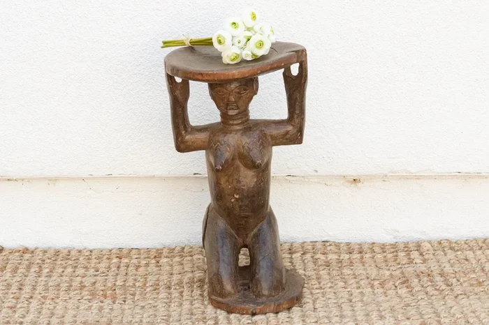 Antique African Figural Luba’s Stool (Trade)