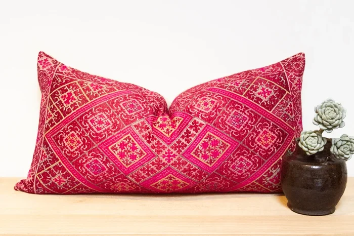 Antique Chamba Sindh Silk Pillow (Trade)