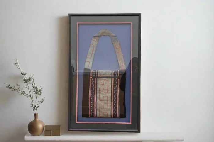 Antique Framed Hmong Baby Carrier (Trade)