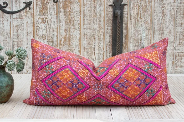 Antique Maida Sindh Silk Pillow