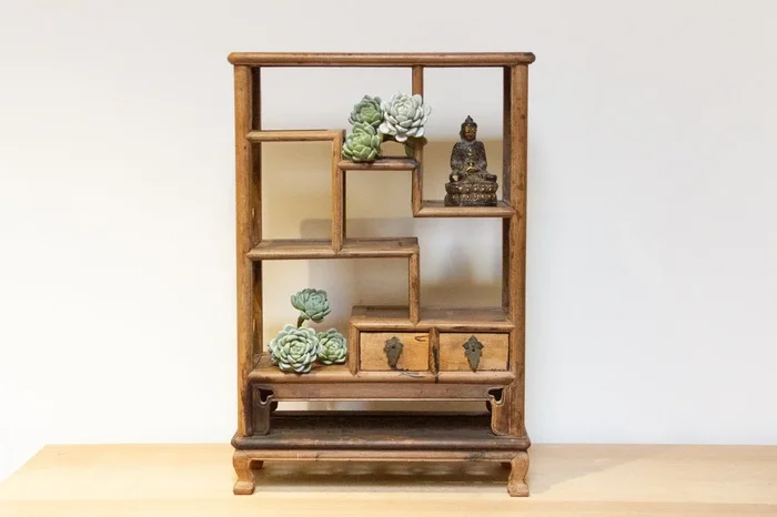 Antique Table Top Chinese Ming Cabinet (Trade)