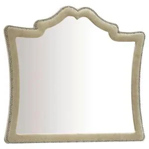 Antonella Upholstered Dresser Mirror Camel