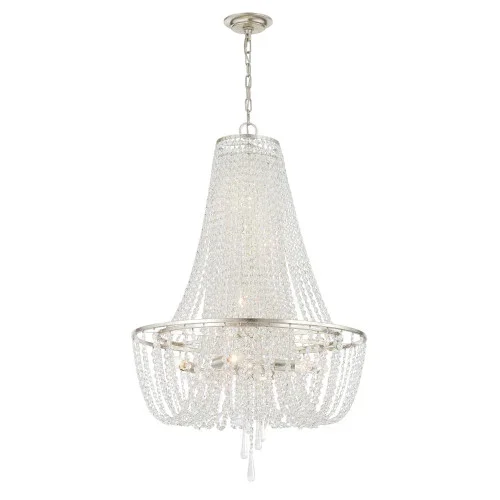Arcadia 9 Light Antique Silver Chandelier (205|ARC-1917-SA-CL-MWP)