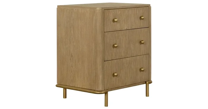 Arini 3-drawer Nightstand Sand Wash