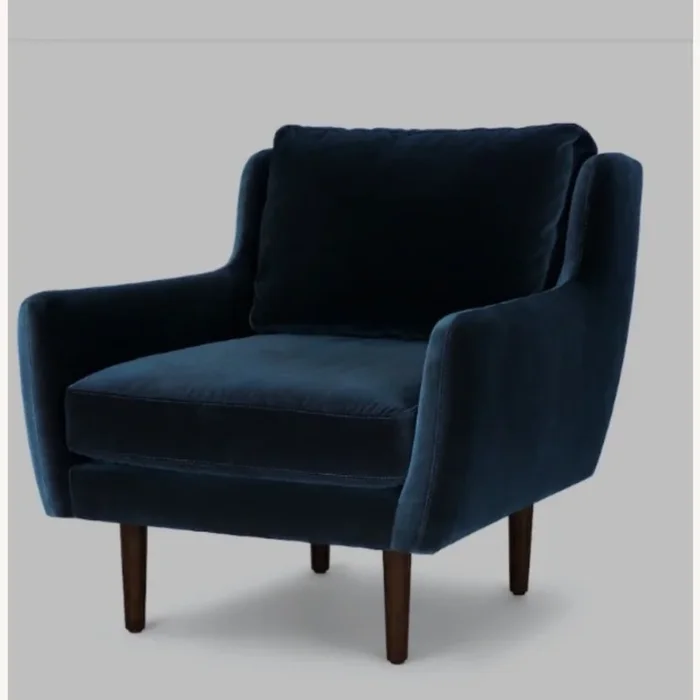 Article Blue Velvet Accent Chair