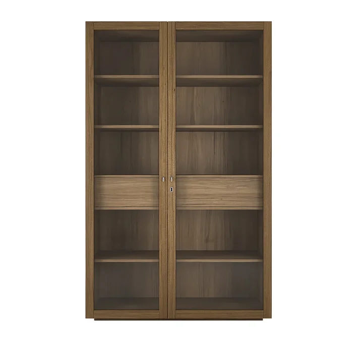 Asymmetrical Durmast Bookcase