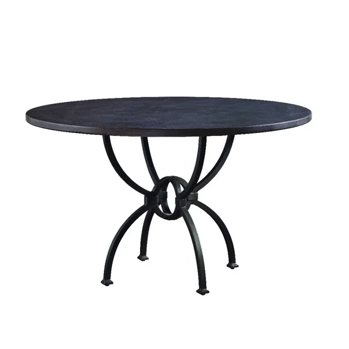 Atlas 48″ Round Blue Stone Dining Table