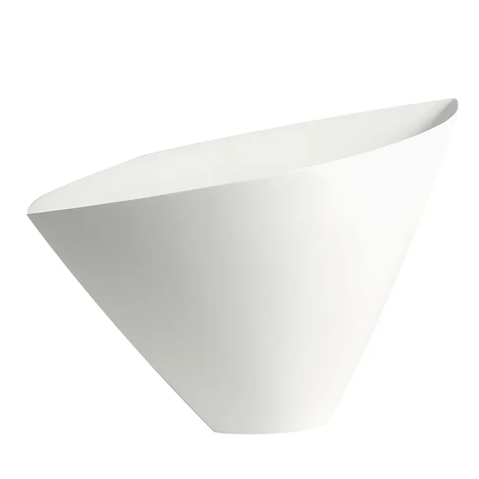 Aurica Matt White Clay Centerpiece