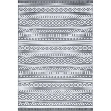 Avandaro Gray Indoor/Outdoor Utility Mat – 9 x 12