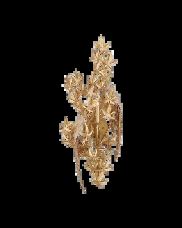 Aviary Gold Wall Sconce, Right