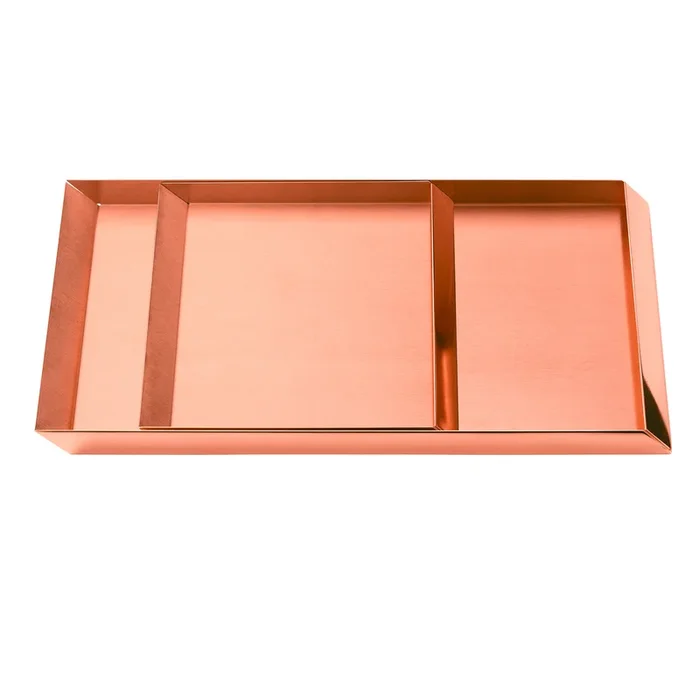 Axonometry Set of 2 Rose Trays By Elisa Giovannoni