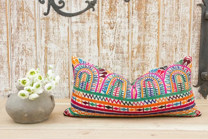 Aye Antique Tribal Grain Sack Pillow