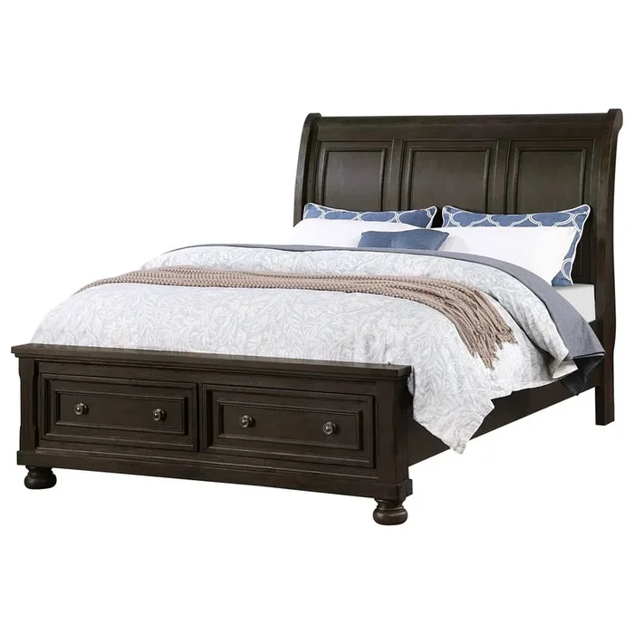 B02255 Queen Sleigh Storage Bed
