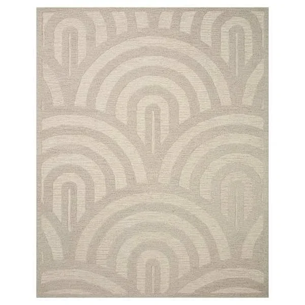 (B805) Tracey Boyd Arthur Neutral Arch Area Rug, 8×10
