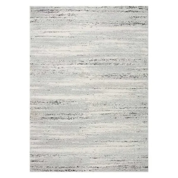 (B808) Boulder Ivory & Grey Area Rug, 5×7