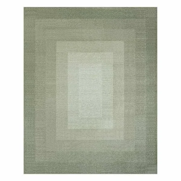(B893) Green Ombre Flatweave Area Rug, 8×10