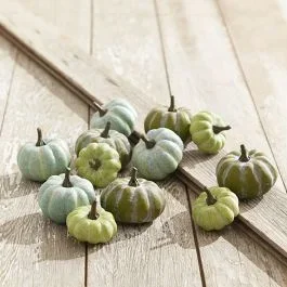 Bag of Small Faux Pumpkins 12 Pieces