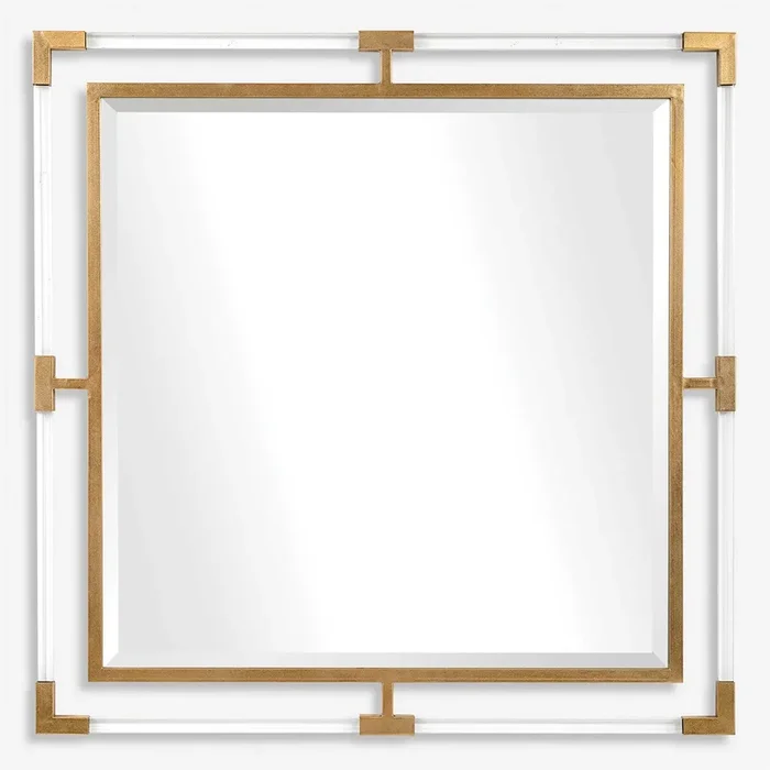 Balkan Square Mirror Gold