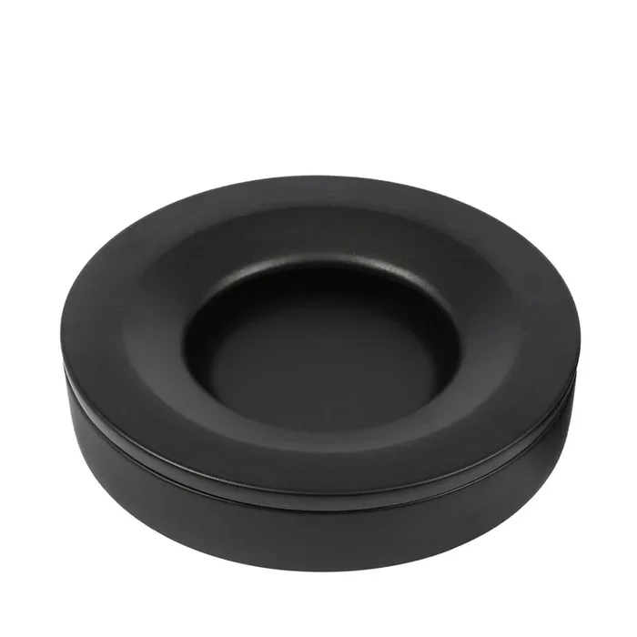 Barbados Large Black Ashtray by Angelo Mangiarotti