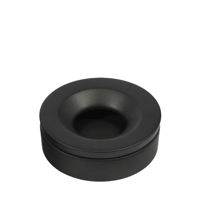 Barbados Small Black Ashtray by Angelo Mangiarotti