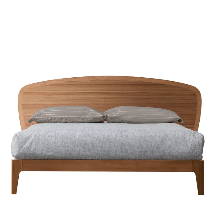 Battlò Bed in Canaletto Walnut Wood & Havana Finish