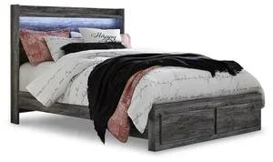 Baystorm Queen Panel Bed With 2 Storage Drawers