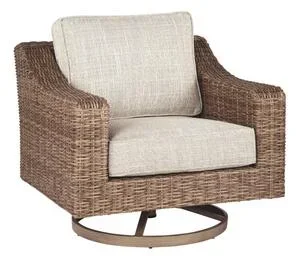 Beachcroft Outdoor Swivel Lounge With Cushion