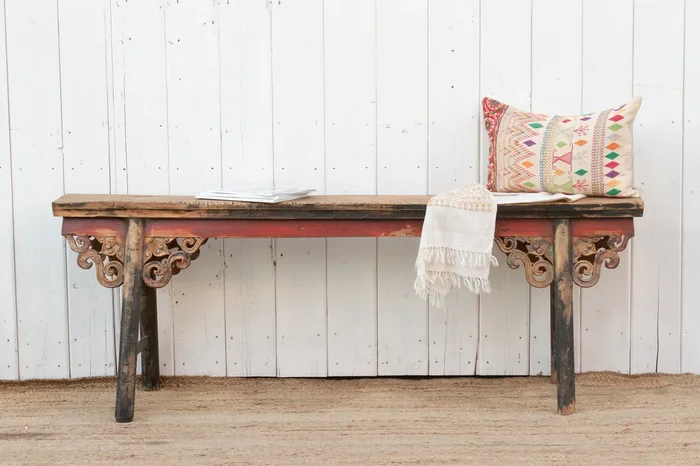 Beautifully Carved Low Altar Table (Trade)