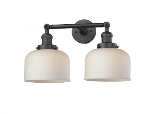 Bell – 2 Light – 19 inch – Oil Rubbed Bronze – Adjustable Bath Vanity Light (3442|208-OB-G71)