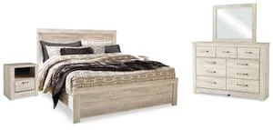 Bellaby King Panel Bed, Dresser, Mirror and 2 Nightstands