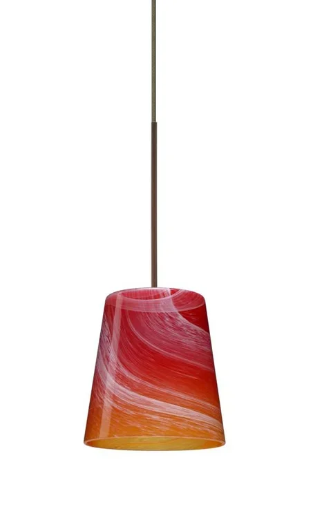 Besa Pendant Canto 5 Bronze Solare 1x50W GY6.35 (127|1XC-5131SL-BR)