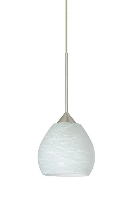 Besa Pendant Tay Tay Satin Nickel Cocoon 1x50W Halogen (127|1XT-560560-SN)