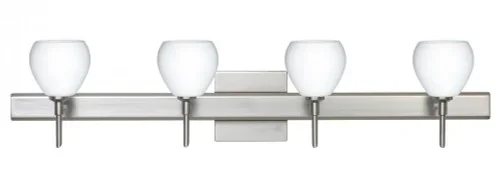 Besa Wall With SQ Canopy Tay Tay Satin Nickel Opal Matte 4x40W G9 (127|4SW-560507-SN-SQ)