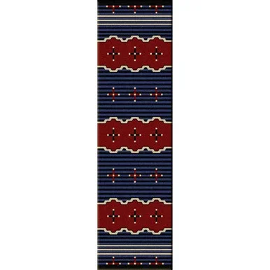 Big Chief Blue Rug – 2 x 8