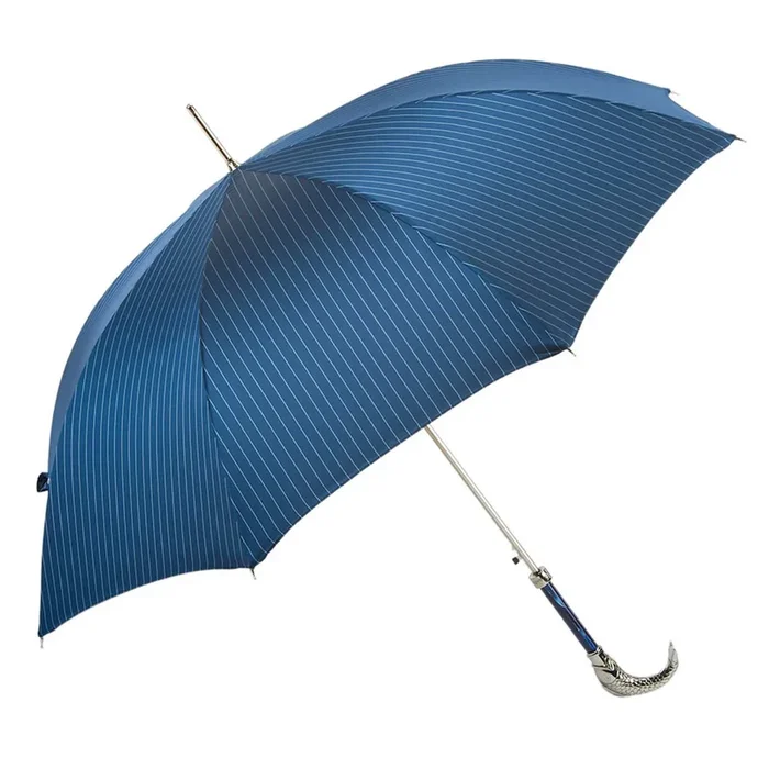Blue Umbrella with Fish Handle