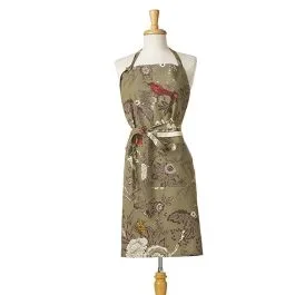 Botanical Charms Toile Cotton Apron