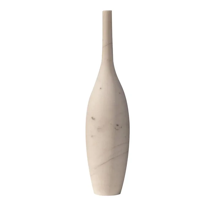 Bottle-Inspired Travertine Decorative Sculpture