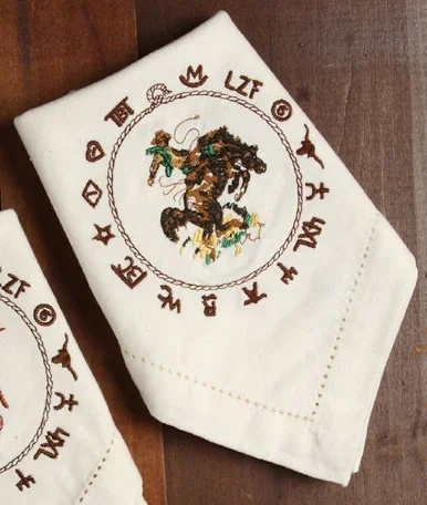 Bronco Buster Napkins – Set of 4