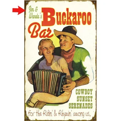 Buckaroo Bar Personalized Sign – 14 x 24